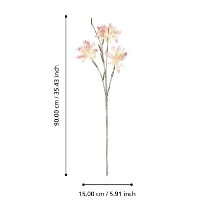 Eglo - Mākslīgā puķe 90 cm rozā