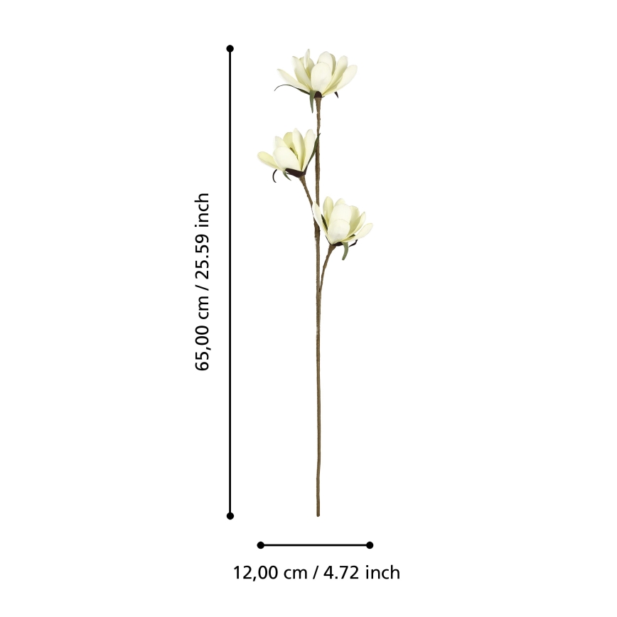 Eglo - Mākslīgā puķe 65 cm dzeltena