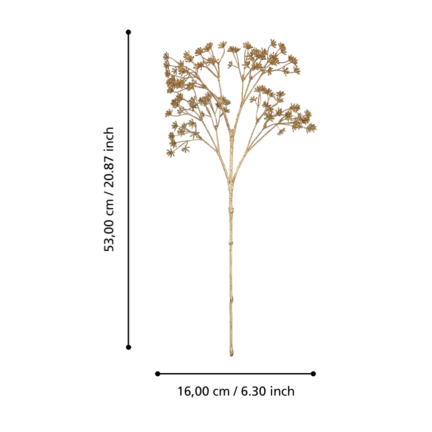 Eglo - Mākslīgā puķe 53 cm zelta