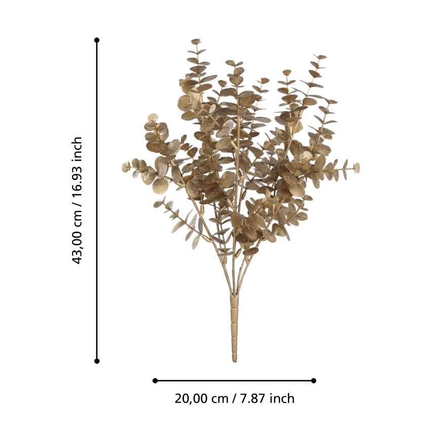Eglo - Mākslīgā puķe 43 cm zelta