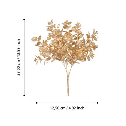 Eglo - Mākslīgā puķe 33 cm zelta