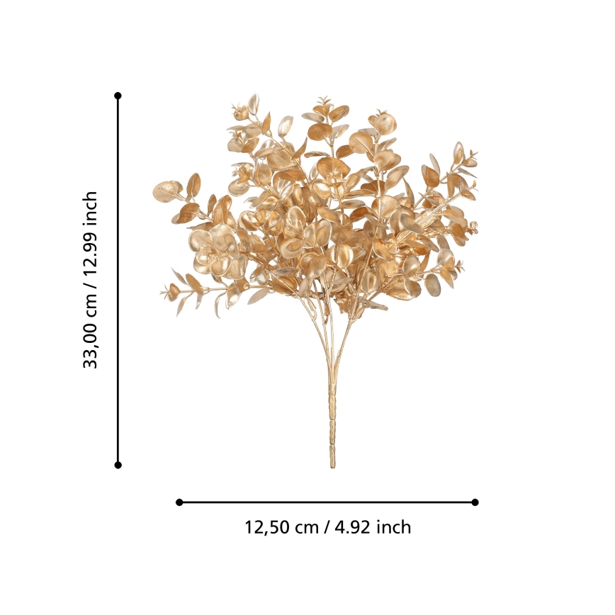 Eglo - Mākslīgā puķe 33 cm zelta