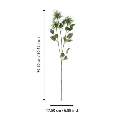 Eglo - Mākslīgā puķe 76,5 cm zaļa