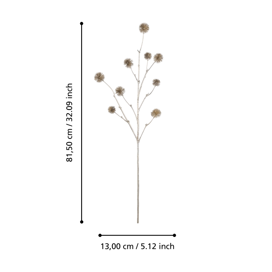 Eglo - Mākslīgā puķe 81,5 cm zelta
