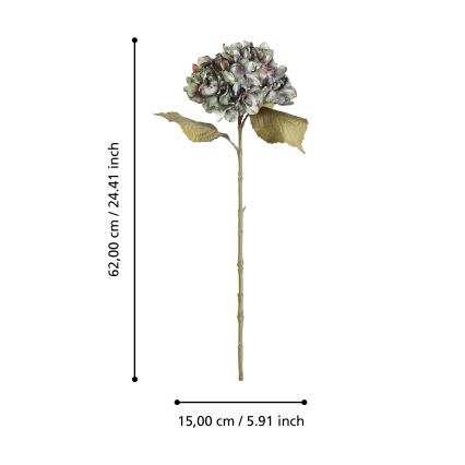 Eglo - Mākslīgā puķe 62 cm zaļa