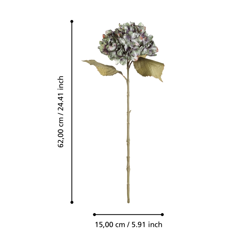 Eglo - Mākslīgā puķe 62 cm zaļa