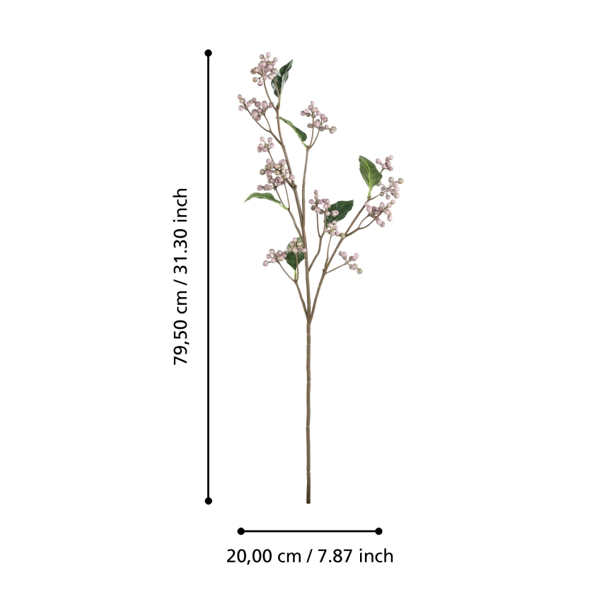 Eglo - Mākslīgā puķe 79,5 cm rozā