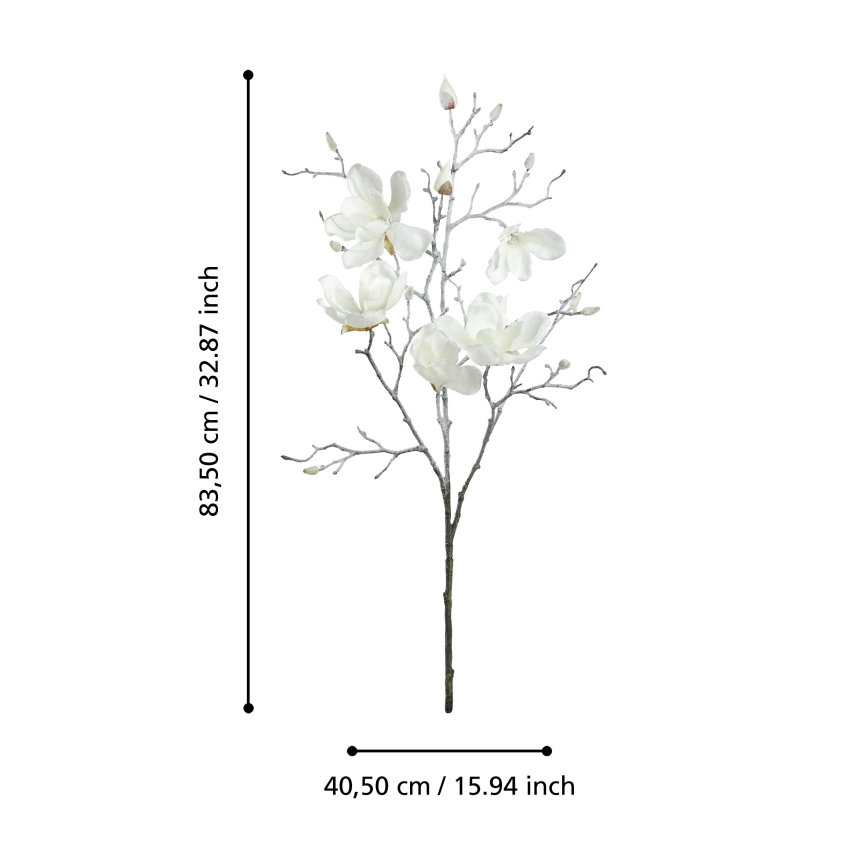 Eglo - Mākslīgā puķe 83,5 cm balta