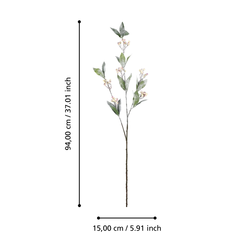 Eglo - Mākslīgā puķe 94 cm krēmkrāsa/zaļa