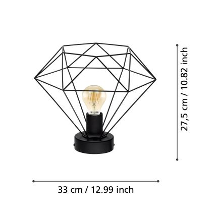 Eglo - Pieliekama lustra 1xE27/60W/230V