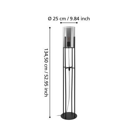 Eglo - Stāvlampa 1xE27/60W/230V