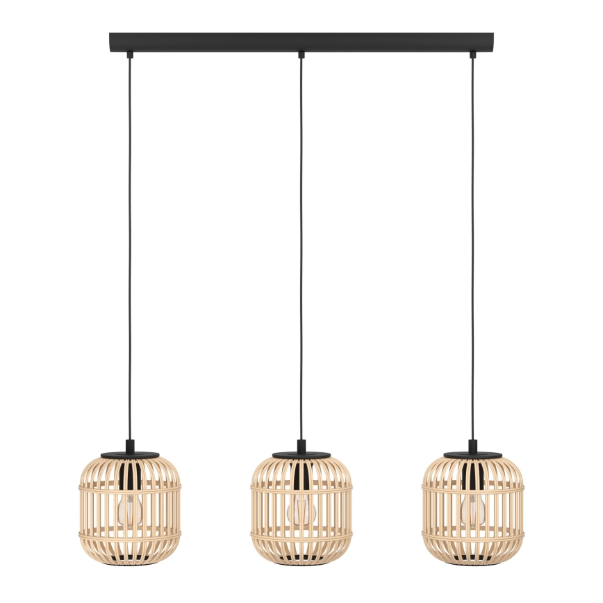 Eglo - Lustra ar auklu 3xE27/28W/230V