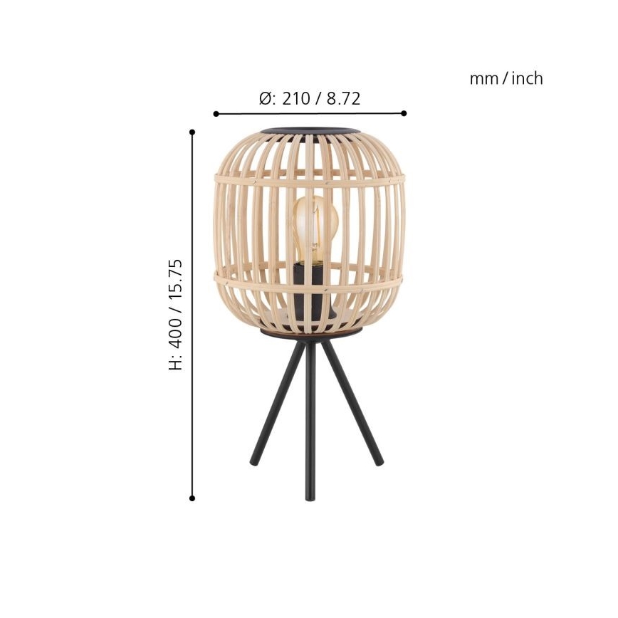 Eglo - Galda lampa 1xE27/28W/230V