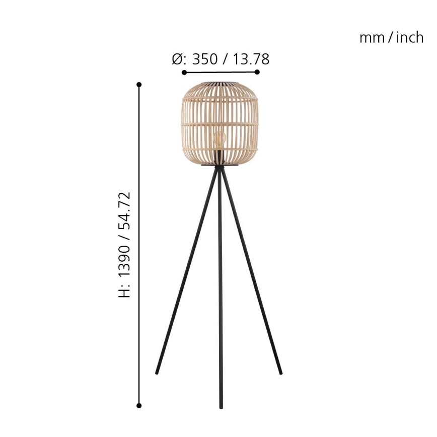 Eglo - Stāvlampa 1xE27/28W/230V