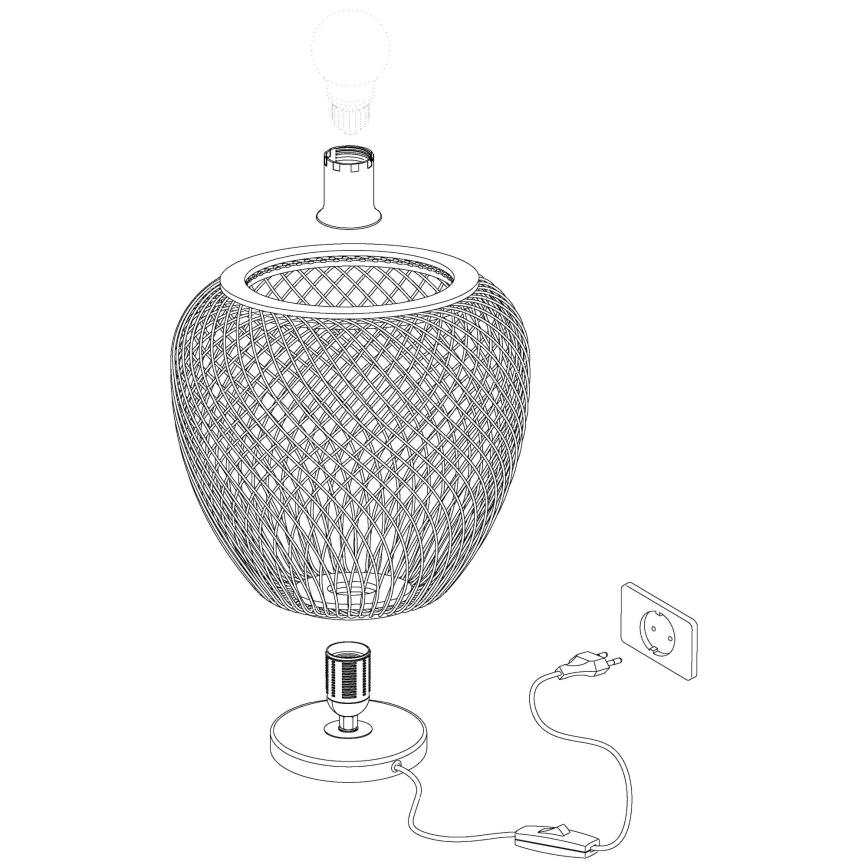 Eglo - Galda lampa 1xE27/40W/230V