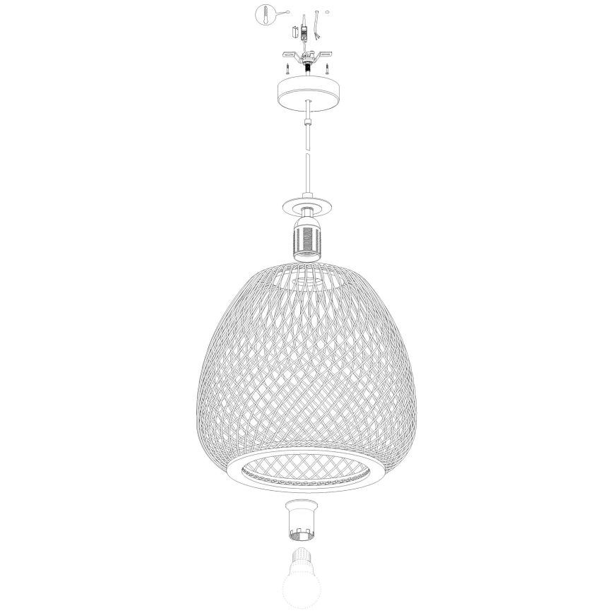 Eglo - Lustra ar auklu 1xE27/40W/230V