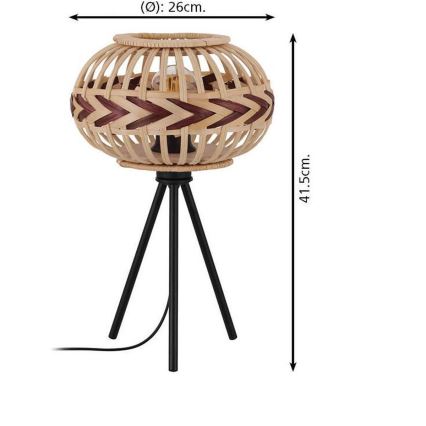 Eglo - Galda lampa 1xE27/40W/230V