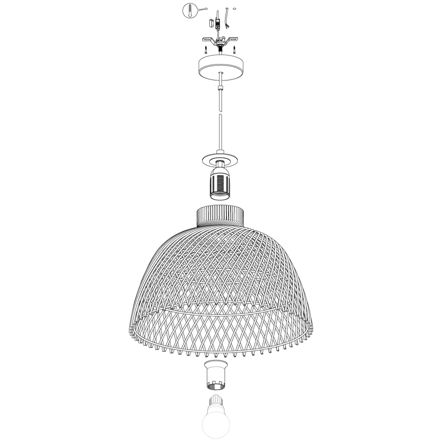 Eglo - Lustra ar auklu 1xE27/40W/230V