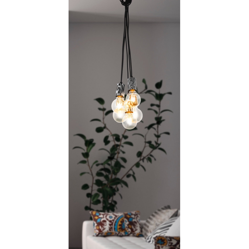 Eglo - Lustra ar auklu 5xE27/10W/230V