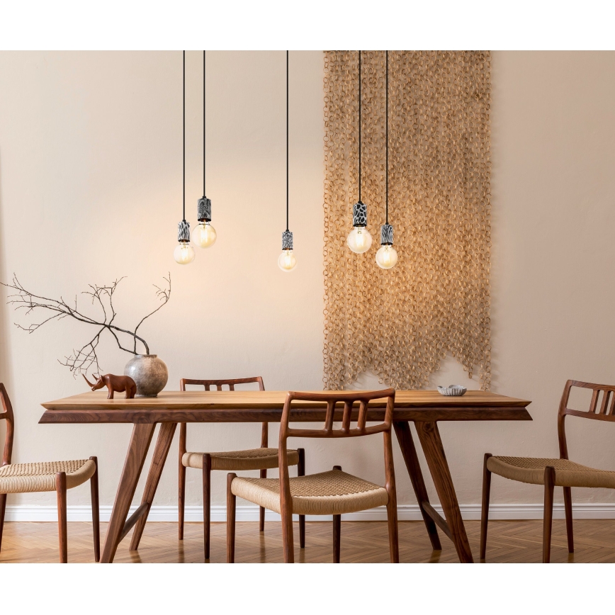 Eglo 43314 - Piekaramā lustra uz troses COULSDON 5xE27/10W/230V