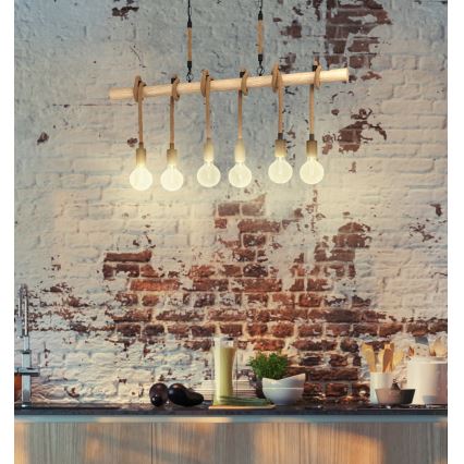 Eglo - Lustra uz auklas 6xE27/40W/230V