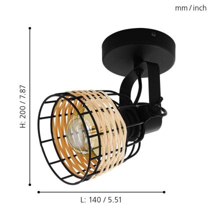 Eglo - Lampa 1xE27/40W/230V