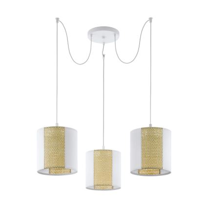 Eglo - Lustra ar auklu 3xE27/40W/230V zirneklis
