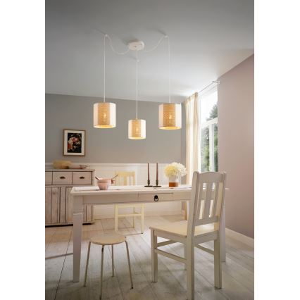 Eglo - Lustra ar auklu 3xE27/40W/230V zirneklis