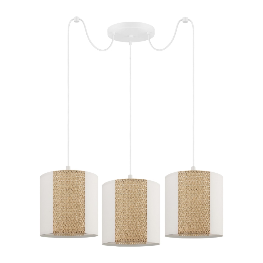 Eglo - Lustra ar auklu 3xE27/40W/230V zirneklis