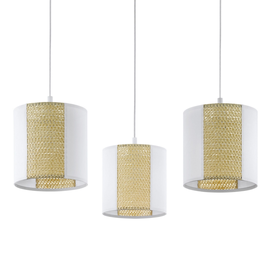 Eglo - Lustra ar auklu 3xE27/40W/230V zirneklis