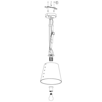 Eglo - Lustra ar auklu 1xE27/60W/230V