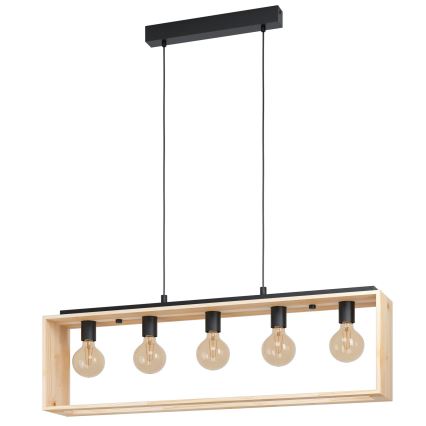 Eglo - Lustra ar auklu 5xE27/40W/230V