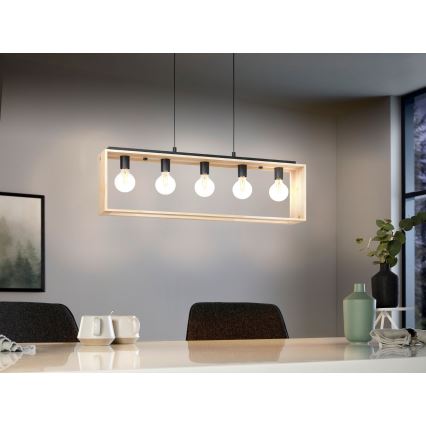 Eglo - Lustra ar auklu 5xE27/40W/230V