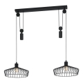 Eglo 43438 - Pakaramā lustra ar trosi WINKWORTH 2xE27/40W/230V