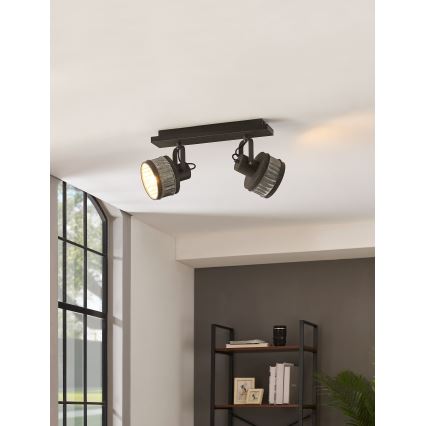 Eglo 43445 - Virziena gaismeklis TURROCK 2xE27/28W/230V