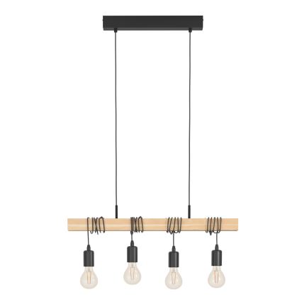 Eglo - Lustra ar auklu TOWNSHEND 4xE27/60W/230V