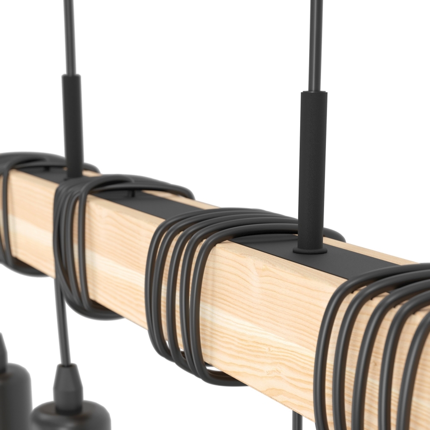 Eglo - Karājamā lustra uz troses TOWNSHEND 4xE27/60W/230V