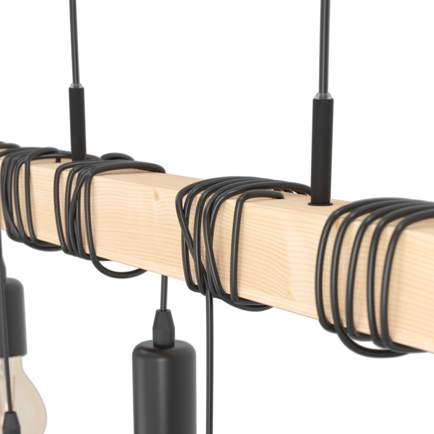 Eglo - Lustra ar auklu TOWNSHEND 6xE27/60W/230V - FSC sertificēts