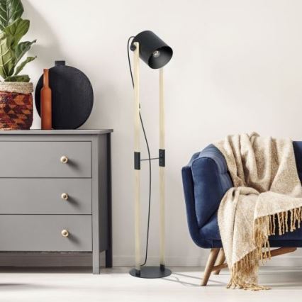 Eglo - Grīdas lampa 1xE27/28W/230V