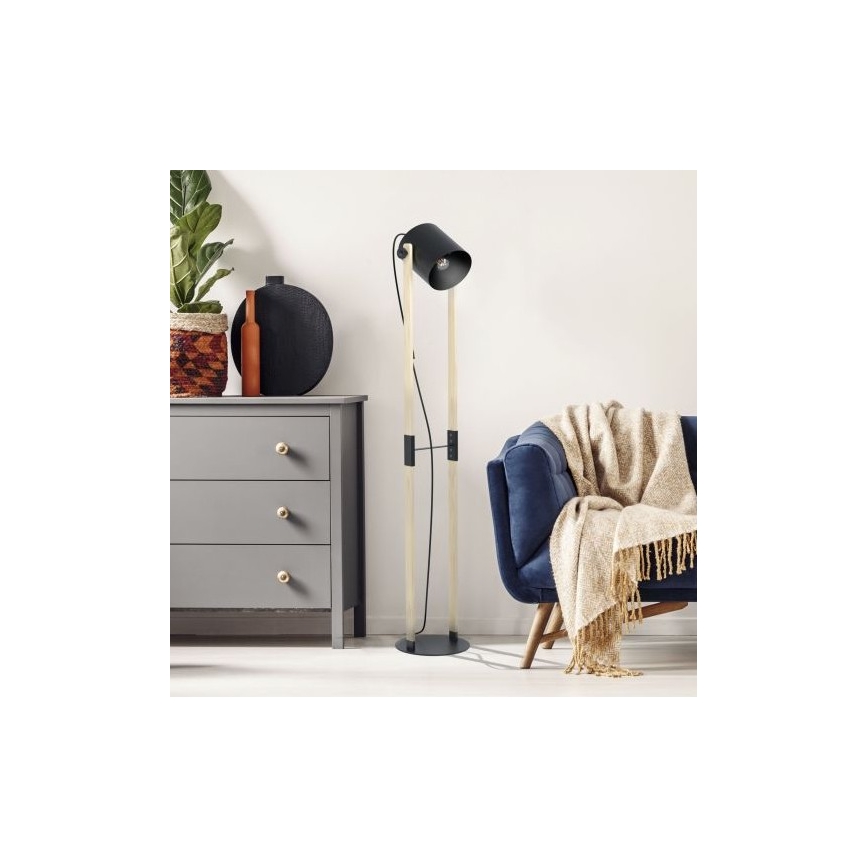 Eglo - Grīdas lampa 1xE27/28W/230V