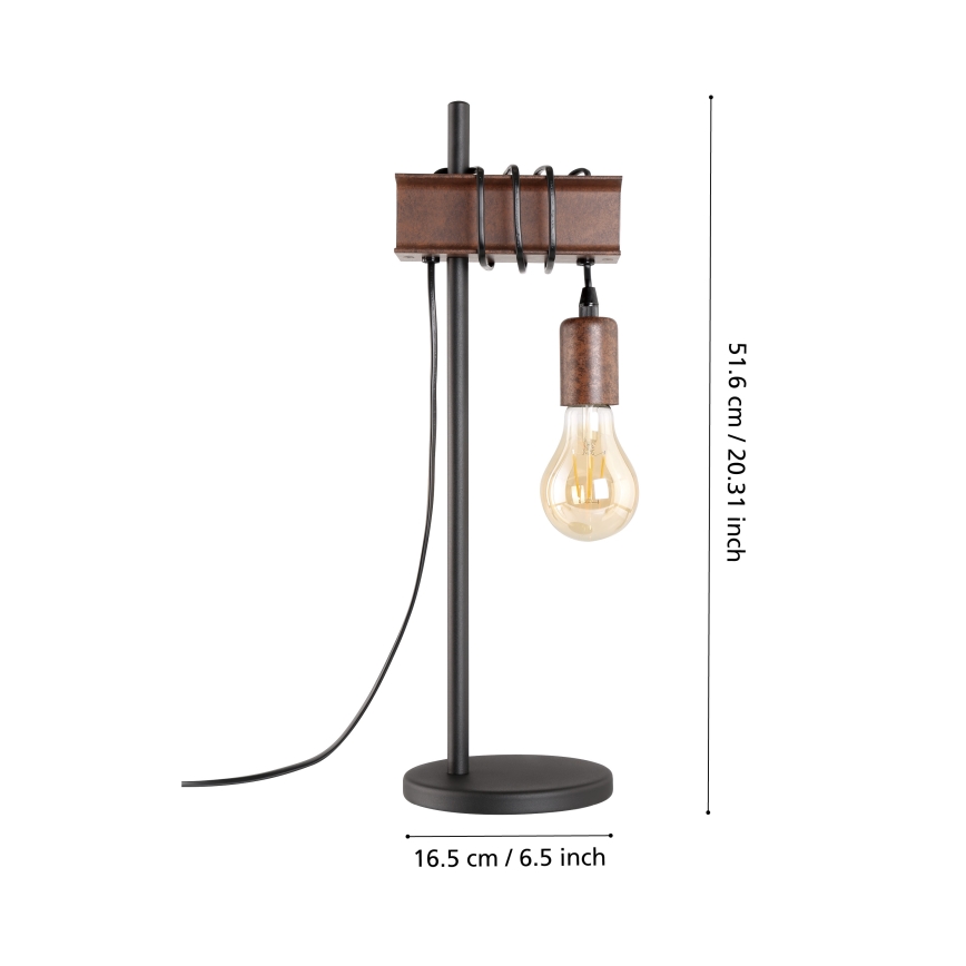 Eglo - Galda lampa TOWNSHEND 1xE27/10W/230V