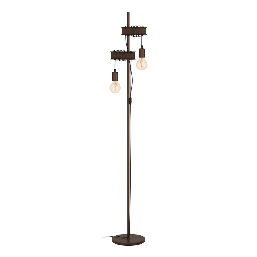 Eglo - Grīdas stāvlampa TOWNSHEND 2xE27/10W/230V