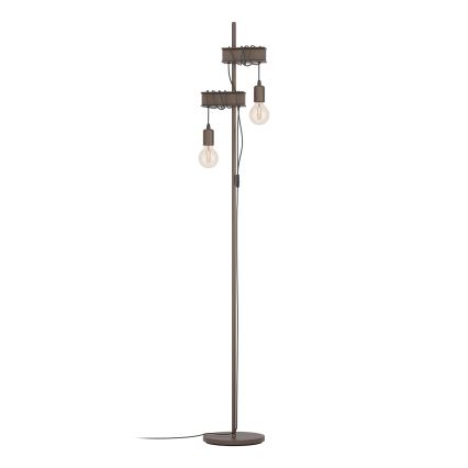 Eglo - Grīdas stāvlampa TOWNSHEND 2xE27/10W/230V
