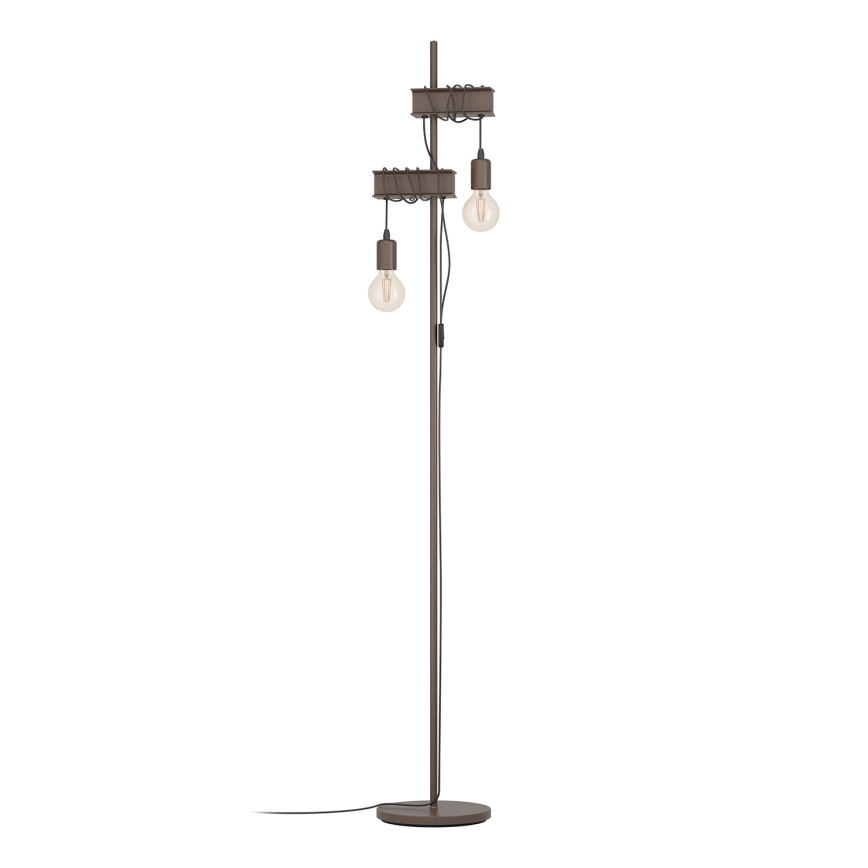 Eglo - Grīdas stāvlampa TOWNSHEND 2xE27/10W/230V