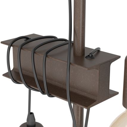 Eglo - Grīdas stāvlampa TOWNSHEND 2xE27/10W/230V