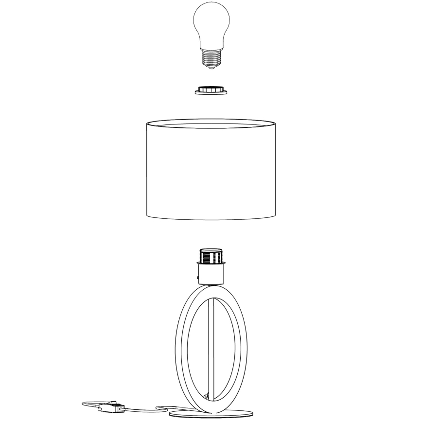 Eglo - Galda lampa 1xE27/40W/230V