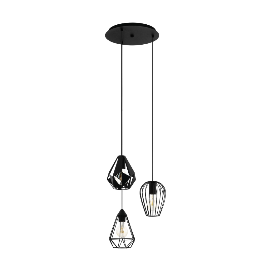 Eglo - Lustra ar auklu 3xE27/40W/230V