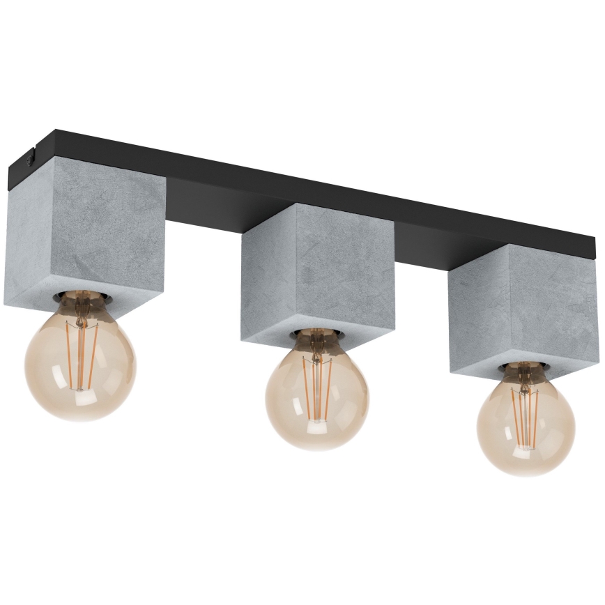 Eglo 43596 - Virsmas montējamā griestu lampa PRESTWICK 3xE27/40W/230V