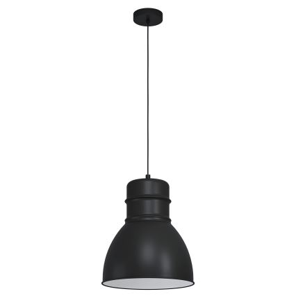Eglo - Lustra ar auklu 1xE27/60W/230V melna