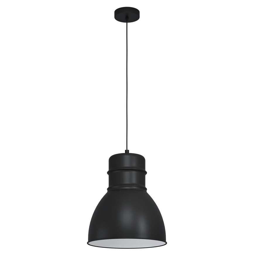 Eglo - Lustra ar auklu 1xE27/60W/230V melna